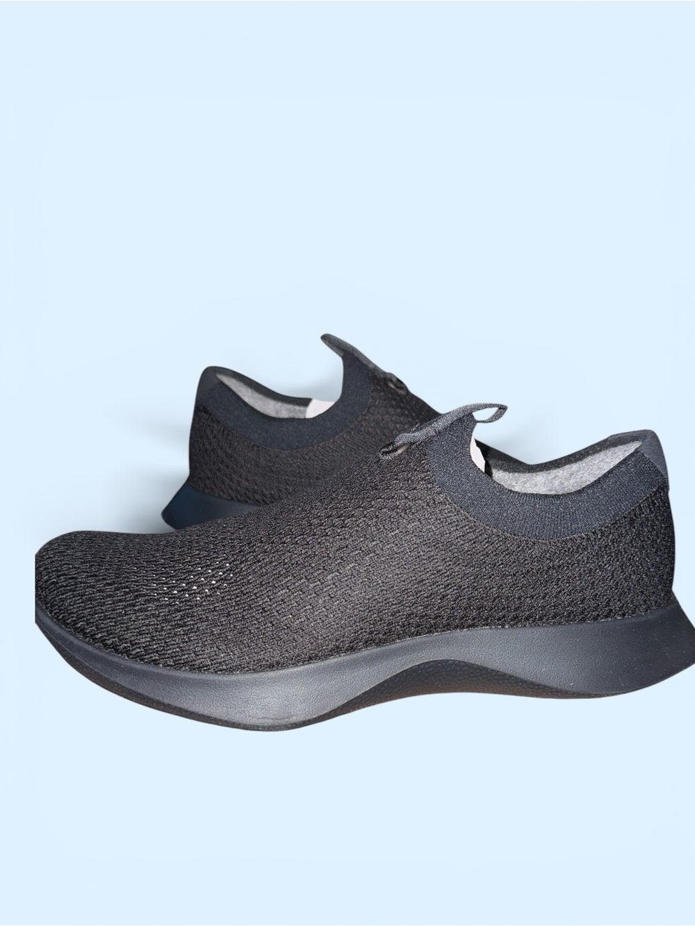 NIB Allbirds Men's Black on Black  Knit Slip-On Athletic Shoes SZ M 10